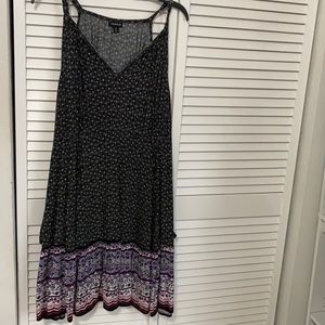 Cold shoulder fit and flair dress